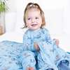 Shark School Bamboo Convertible Footie, Blue - Footie Pajamas - 7
