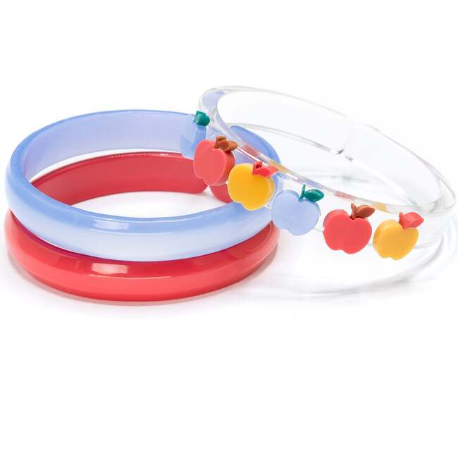 Apple Red Yellow Blue Bangles - Bracelets - 1