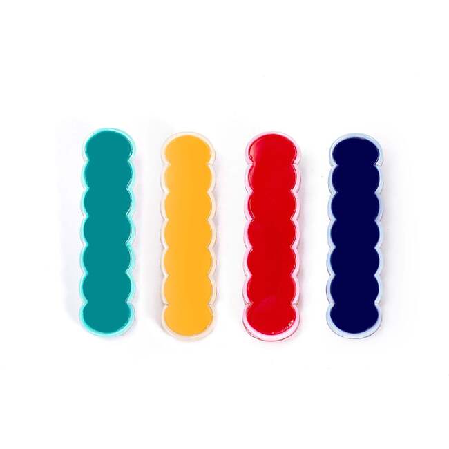 Wavy Primary Mix Hair Clips