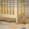 Rolli 9-in-1 Convertible All-Stages® Crib with Bassinet & Toddler Bed Conversion Kits in Pale Yellow - Cribs - 10