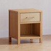 Eloise Assembled Nightstand in Honey and Performance Sand Eco-Weave - Nightstands - 5