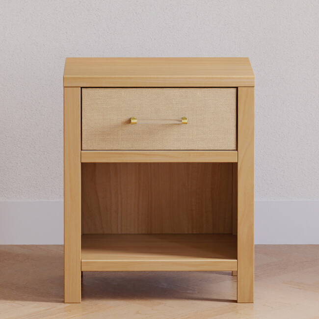 Eloise Assembled Nightstand in Honey and Performance Sand Eco-Weave - Nightstands - 6