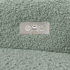 Kiwi Electronic Recliner and Swivel Glider with USB port in Sage Teddy Loop with Light Wood Base - Glider - 4