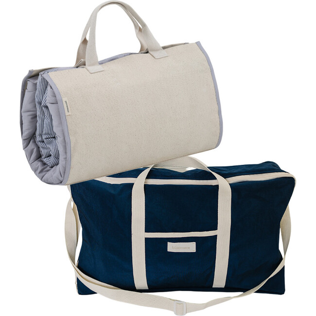 Bedding Set, Modern Stripe & Navy Bag