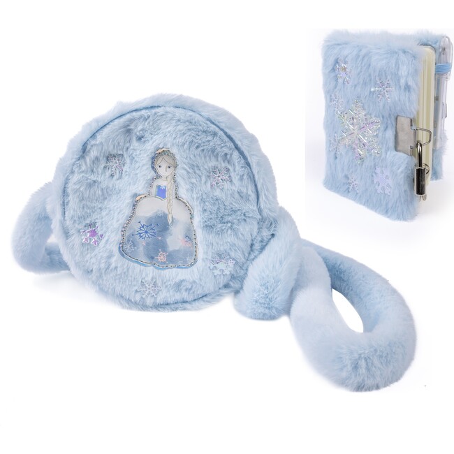 Sisters Forever Furry Purse and Journal 2pc Bundle