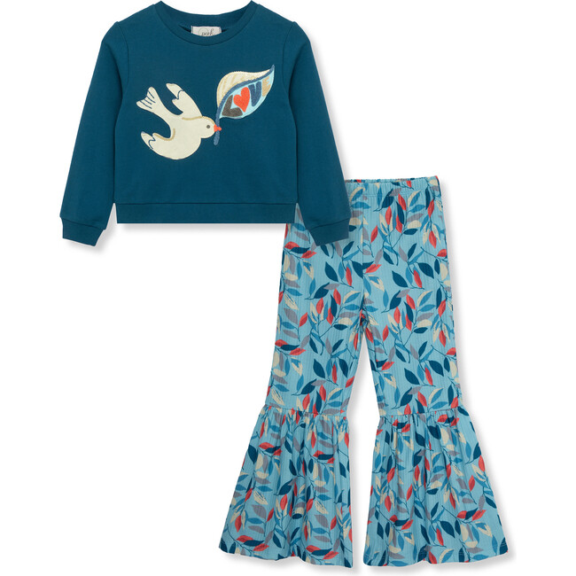 Dove Pant Set, Blue