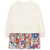 Floral Two-fer Dress, Off-White - Dresses - 2