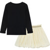 Angel Skirt Set, Black - Mixed Apparel Set - 2