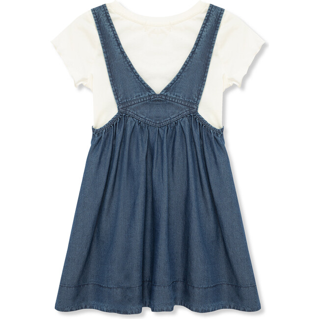 Embroidered Galaxy Jumper Set, Indigo - Dresses - 2