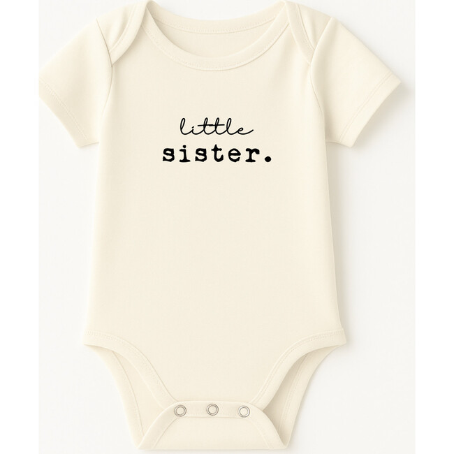 Little Sister Organic Cotton Short Sleeve Baby Bodysuit
