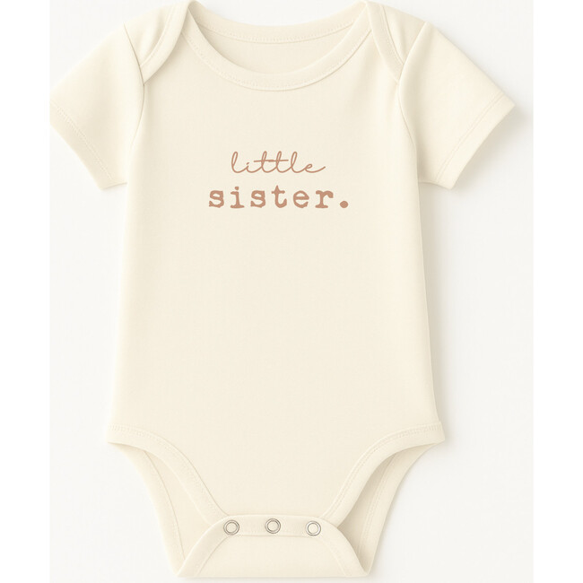 Little Sister Clay Organic Cotton Short Sleeve Baby Bodysuit