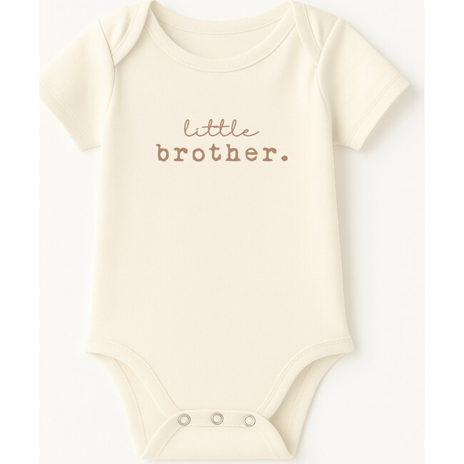 Little Brother Clay Organic Cotton Baby Bodysuit Short Sleeve
