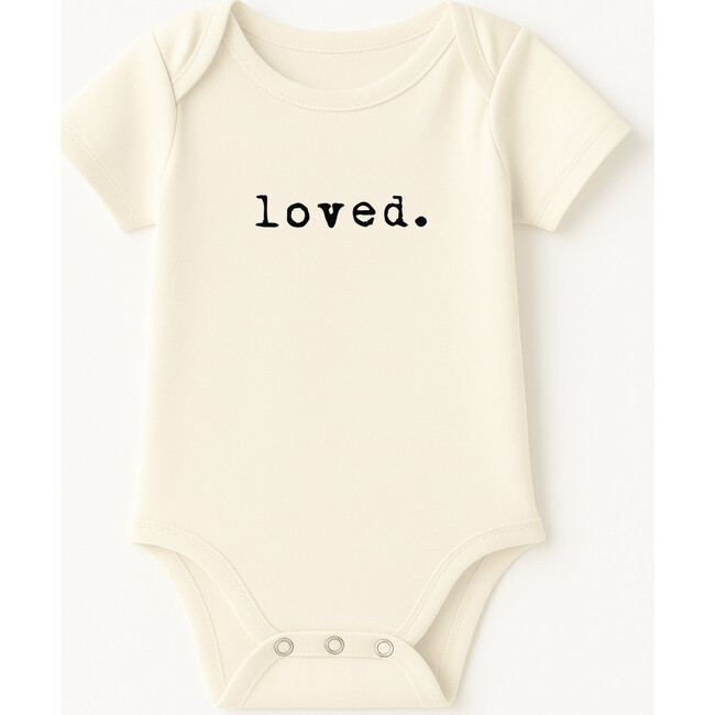 Loved. Organic Cotton Baby Bodysuit Short Sleeve