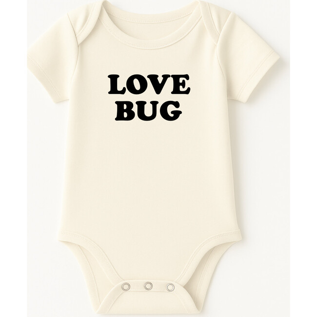 Love Bug Organic Cotton Baby Bodysuit Short Sleeve