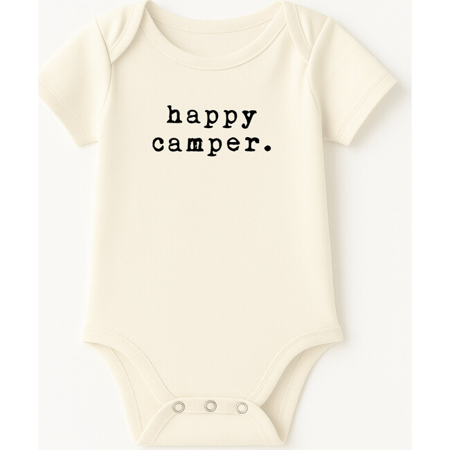 Happy Camper Organic Cotton Baby Bodysuit Short Sleeve