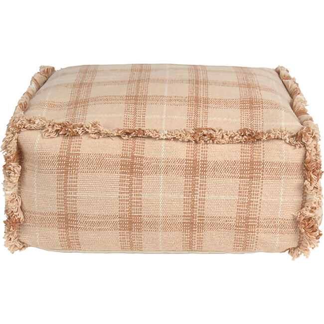 Handloom Pouf Rose