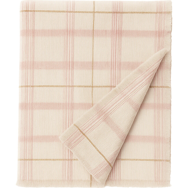 Handloom Kid Bed Thrwo Tartan Rose