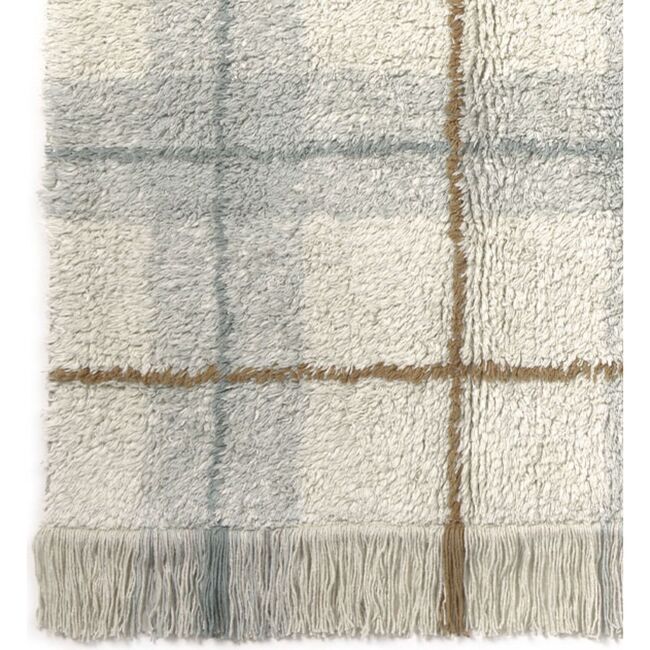 Washable Rug Tartan Blue Sage - Rugs - 4