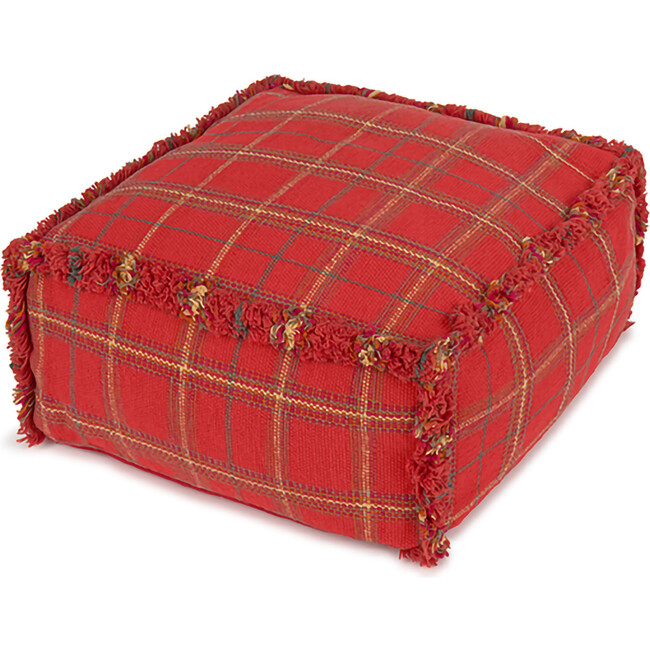 Handloom Pouf Mapple Red - Ottomans - 4