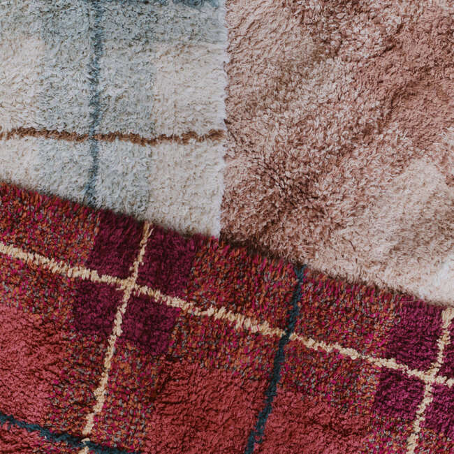 Washable Rug Tartan Vintage Red - Rugs - 5