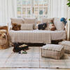 Handloom Kid Bed Thrwo Tartan Blue Sage - Blankets - 2