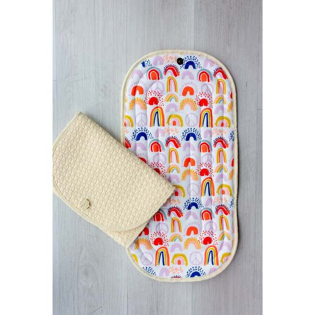 Pret® Changing Clutch - Rainbows Pink