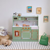 Teamson Kids Little Chef St. Louis Wooden Play Kitchen with 15 Accessories, Green - Play Kitchens - 2