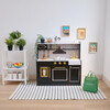 Teamson Kids Little Chef St. Louis 2-Pcs Wooden Play Kitchen with 15 Accessories, Black - Play Kitchens - 2