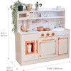 Teamson Kids Little Chef St. Louis Wooden Play Kitchen with 15 Accessories, Black - Play Kitchens - 4