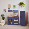 Teamson Kids Little Chef Normandy Wooden Play Kitchen with 14 Accessories, Blue - Play Kitchens - 2