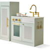 Teamson Kids Little Chef Chester Wooden Play Kitchen with 12 Accessories, Green - Play Kitchens - 1 - thumbnail