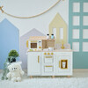 Teamson Kids Little Chef Hampton Wooden Play Kitchen with 17 Accessories, White - Play Kitchens - 2