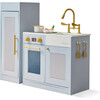 Teamson Kids Little Chef Chester Wooden Play Kitchen with 12 Accessories, Blue - Play Kitchens - 1 - thumbnail