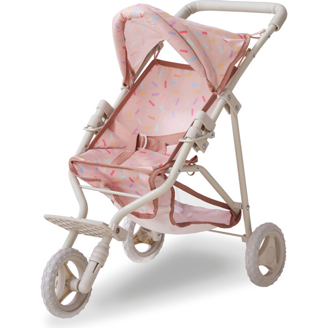 Olivia's Little World Confetti Doll Jogging Stroller with Retractable Canopy