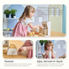 Teamson Kids Little Chef Santa Barbara Wooden Healthy Breakfast to Go with 27 Accessories - Play Food - 3