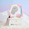 Teamson Kids Dreamy Unicorn Makeup Vanity Set Mirror & Drawer - Play Vanities - 2