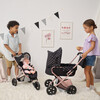Olivia's Little World Pin Up Doll Jogging Stroller & Retractable Canopy, Black - Doll Accessories - 2