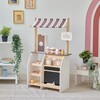 Teamson Kids Espresso Treats Wooden Coffee Stand with 29 Pcs Accessories - Play Kitchens - 2