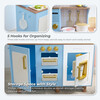 Teamson Kids Little Chef Hampton Wooden Play Kitchen with 17 Accessories, Blue - Play Kitchens - 5