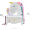 Teamson Kids Dreamy Unicorn Makeup Vanity Set Mirror & Drawer - Play Vanities - 4