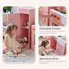 Teamson Kids Little Chef Chester Wooden Play Kitchen with 12 Accessories, Peach - Play Kitchens - 5