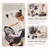 Olivia's Little World Pin Up Doll Classic Stroller with Removable Bassinet - Doll Accessories - 3