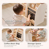 Teamson Kids Espresso Treats Wooden Coffee Stand with 29 Pcs Accessories - Play Kitchens - 5