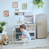 Teamson Kids Little Chef Hampton 2-Pcs Wooden Play Kitchen with 17 Accessories, Green - Play Kitchens - 7