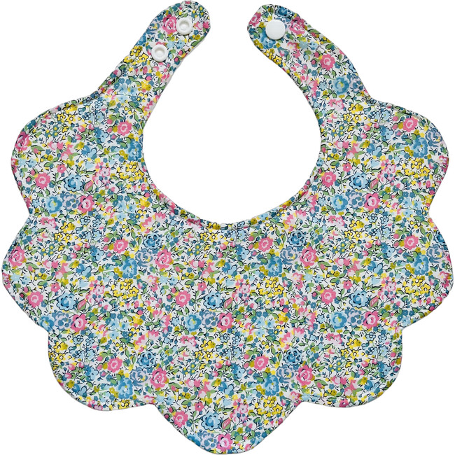 Liberty of London Scallop Baby Dribble Bib, Emma & Georgina