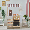Teamson Kids Espresso Treats Wooden Coffee Stand with 29 Pcs Accessories - Play Kitchens - 7