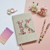 Liberty of London A5 Personalised Velvet Ruled Notebook, Ivory - Other Accessories - 2