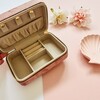 Liberty of London Personalised Velvet Travel Jewellery Case, Blush - Jewelry Boxes - 3
