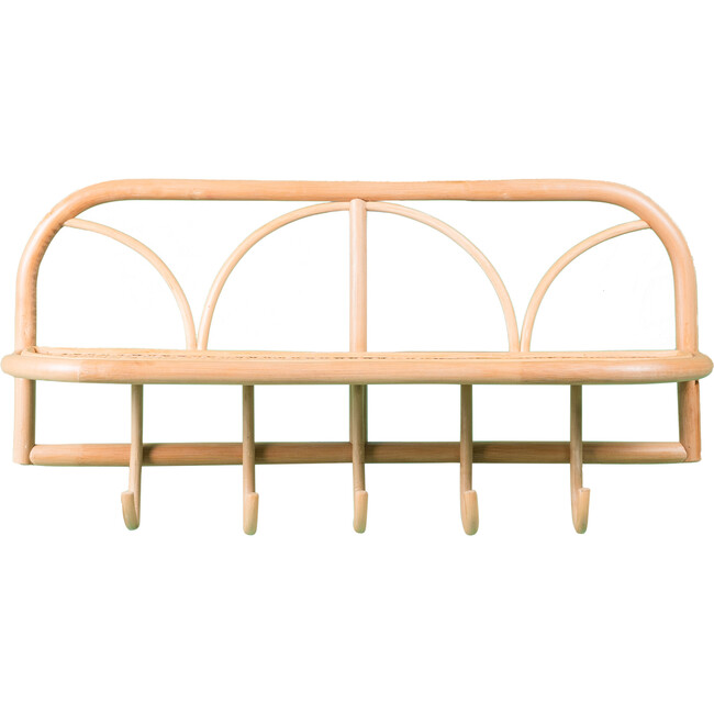 Eleanor Handcrafted Rattan Hanging Wall Shelf
