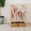 Belle Handcrafted Rattan Kids Clothing Rack, Montessori - Storage - 2